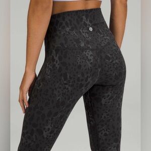 Lululemon align high rise Cheetah Camo Deep Coal Multi leggings
